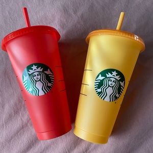 Starbucks color changing cold cups